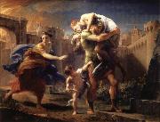 Pompeo Batoni Aeneas Fleeing from Troy oil painting